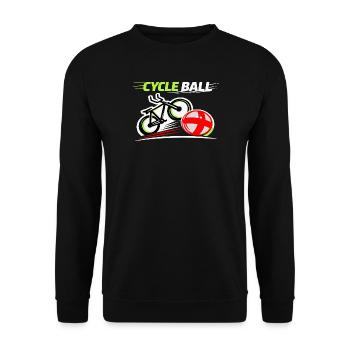 Radball, Cycleball, Hallenradsport - Unisex Pullover - Schwarz - Vorne - Alina (178cm) & Michal (187cm)