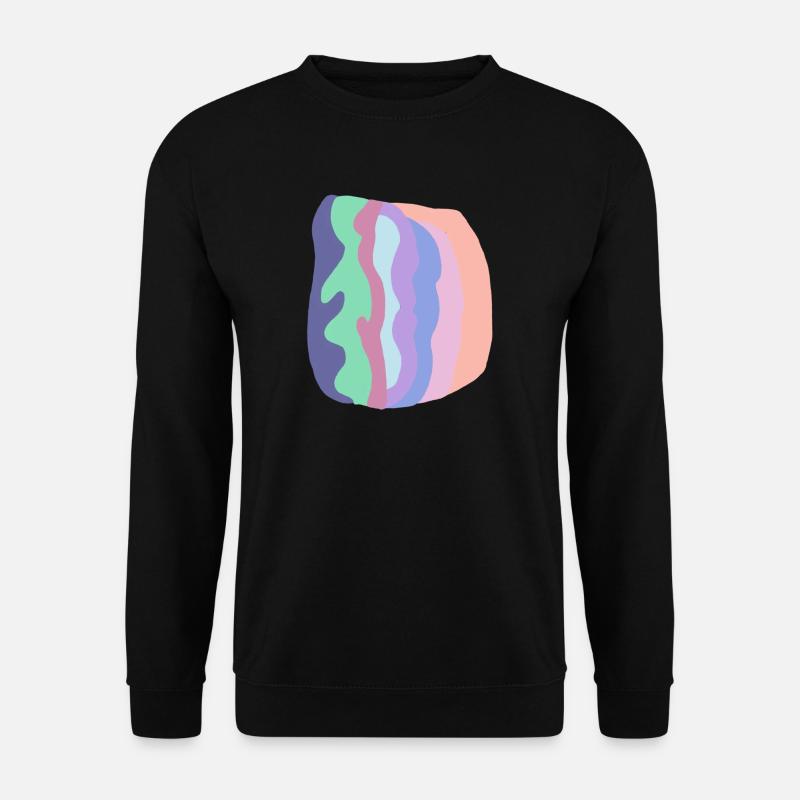 Pastel Wave Layers - Unisex Sweatshirt - black