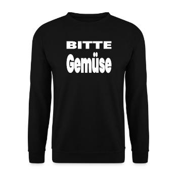 Vegetable - Unisex Sweatshirt - black - Front - Alina (178cm) & Michal (187cm)