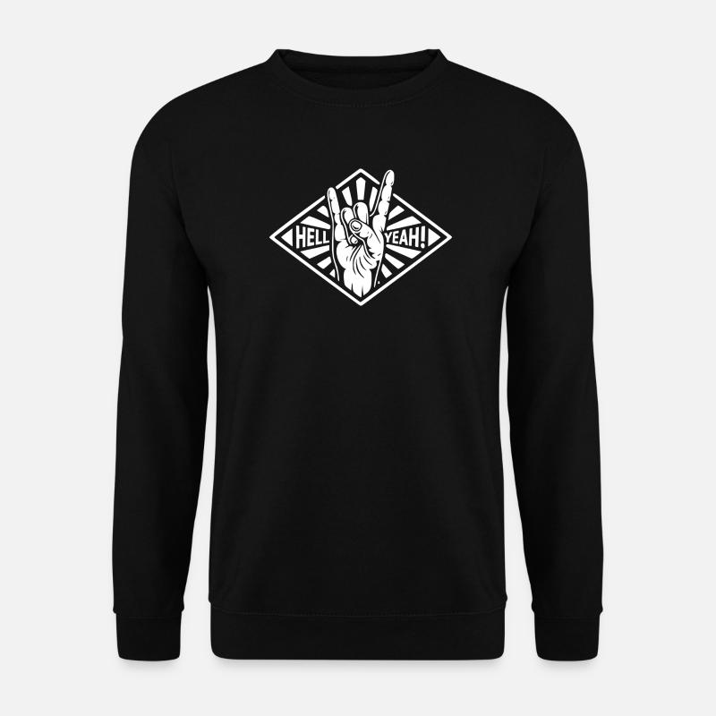 Hell Yeah Hand Gesture - Sweat-shirt Unisexe - noir