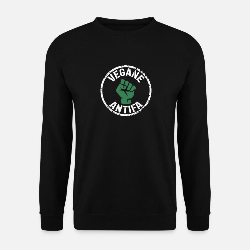 Vegane Antifa - Gegen Rechts - Unisex Pullover - Schwarz