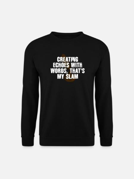Slam Poetry Gitarrenechos - Unisex Pullover - Schwarz