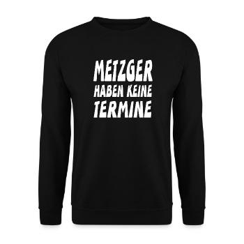 Metzger - Unisex Pullover - Schwarz - Vorne - Alina (178cm) & Michal (187cm)