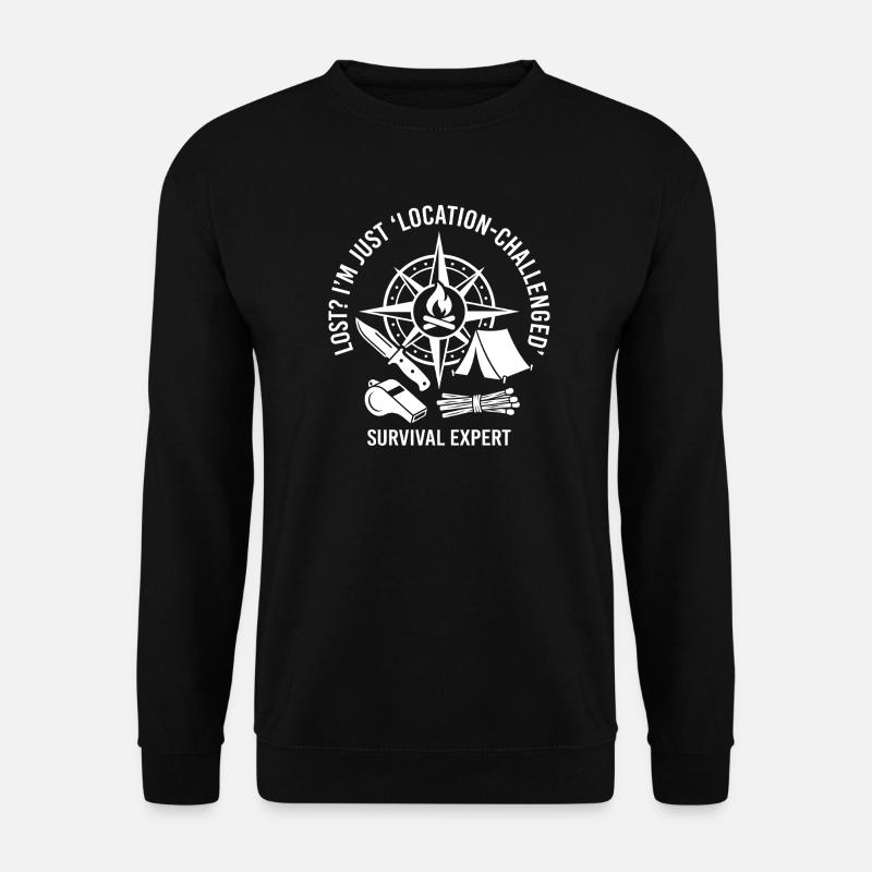 Survie en disant Compass Fire - Sweat-shirt Unisexe - noir