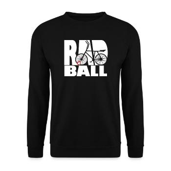 Radball, Cycleball, Hallenradsport - Unisex Pullover - Schwarz - Vorne - Alina (178cm) & Michal (187cm)