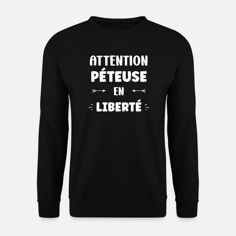 Attention Petuous Freedom - Unisex Sweatshirt - black