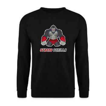 Gorilla MMA Workout - Unisex Pullover - Schwarz - Vorne - Alina (178cm) & Michal (187cm)