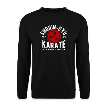 Shorin-Ryu Karate Ost. 1929, Okinawa, Japan - Unisex Pullover - Schwarz - Vorne - Alina (178cm) & Michal (187cm)