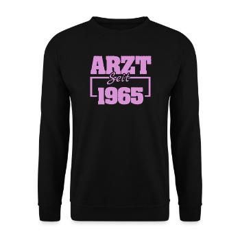 196 - Unisex Pullover - Schwarz - Vorne - Alina (178cm) & Michal (187cm)