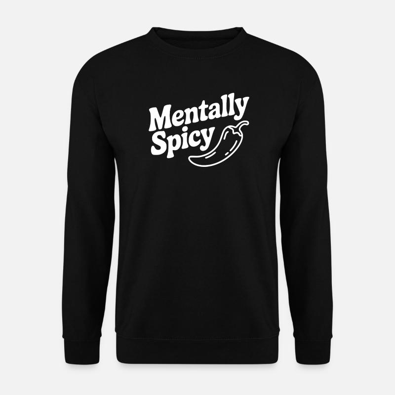Mental scharf - Unisex Pullover - Schwarz