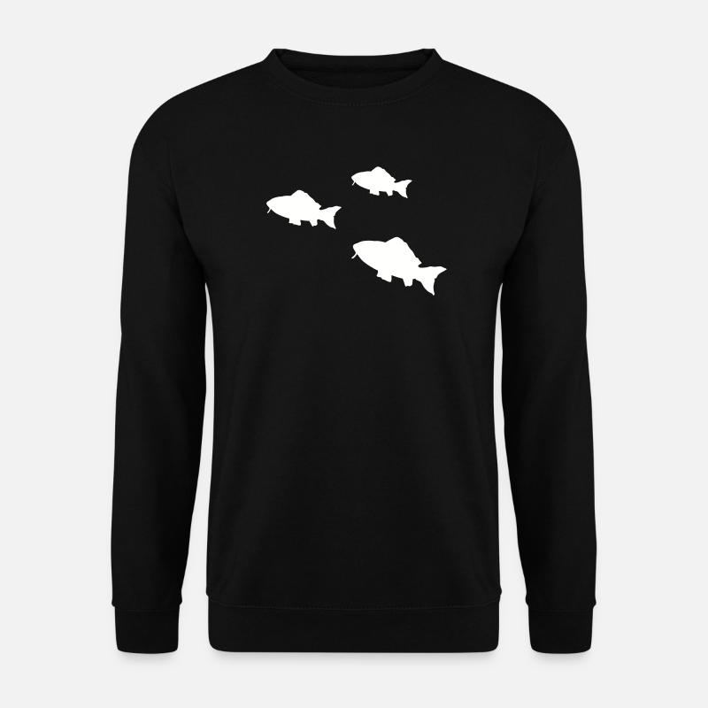Pisces Tropical Fish Silhouette - Unisex Sweatshirt - black