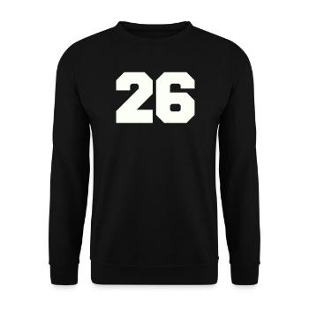 26 - Unisex Sweatshirt - black - Front - Alina (178cm) & Michal (187cm)