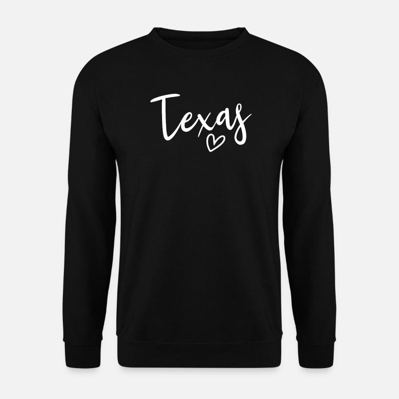 Texas Heart Women's Love Texas - Unisex Pullover - Schwarz