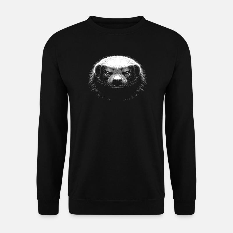 Honigdachs - Unisex Pullover - Schwarz