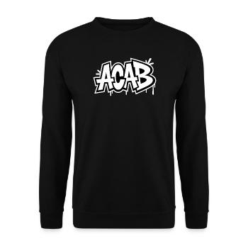 ACAB – Anti-Cops-Tee - Unisex Pullover - Schwarz - Vorne - Alina (178cm) & Michal (187cm)