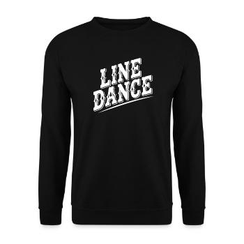 Style rétro de la danse en ligne - Sweat-shirt Unisexe - noir - Devant - Alina (178cm) & Michal (187cm)