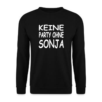 Sonja - Unisex Pullover - Schwarz - Vorne - Alina (178cm) & Michal (187cm)