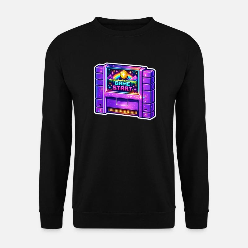 Néon Retro Arcade Start - Sweat-shirt Unisexe - noir