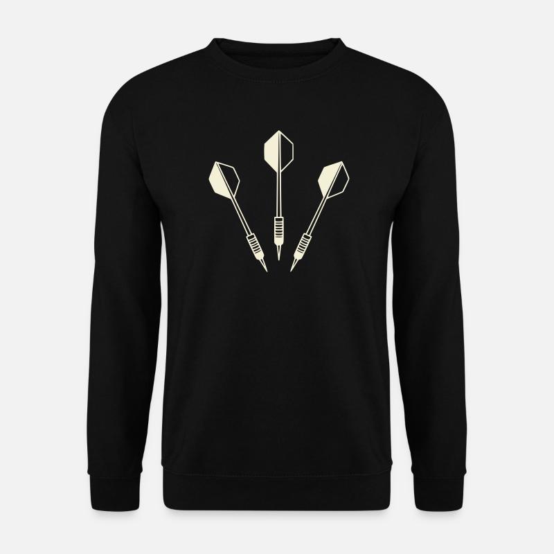 Drei Dartpfeile - Darts Set - Unisex Pullover - Schwarz