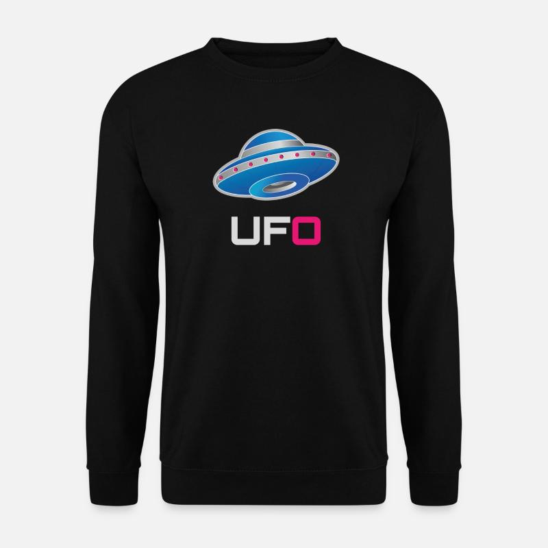 Futuristisches Neon-UFO - Unisex Pullover - Schwarz