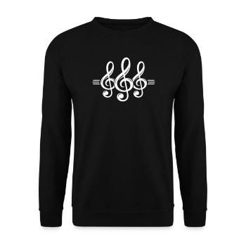 Symbole clé - Sweat-shirt Unisexe - noir - Devant - Alina (178cm) & Michal (187cm)