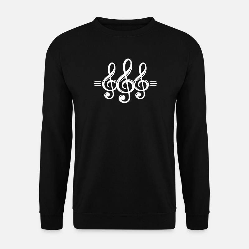 Notenschlüssel Symbol - Unisex Pullover - Schwarz