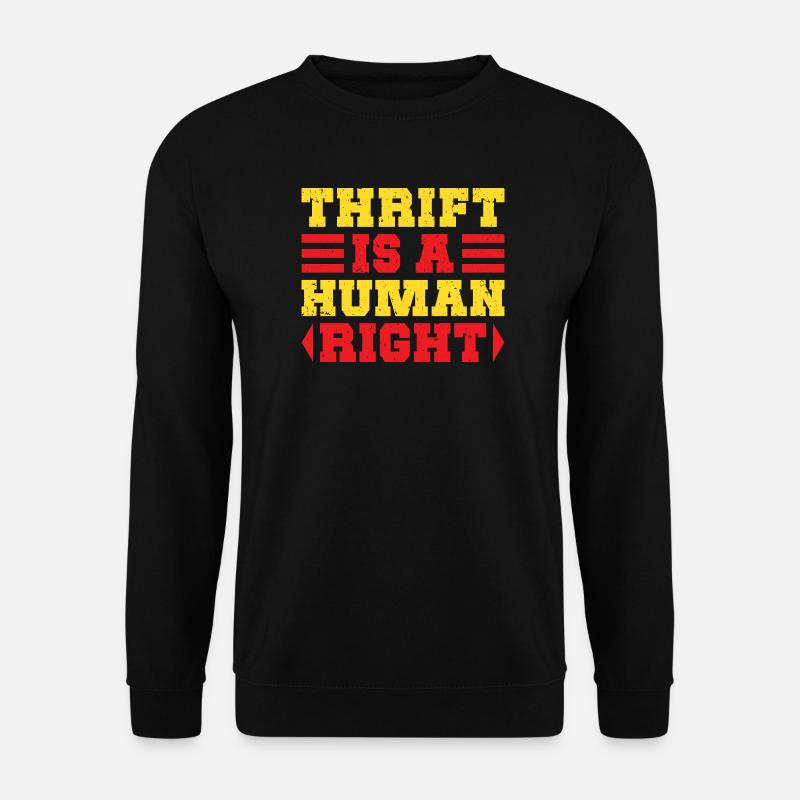 Thrift Shopper er en genbrugsbutik med menneskers rettigheder - Unisex sweater - sort