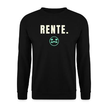 RENTE. Success Edition - Minimalistisches Design - Unisex Pullover - Schwarz - Vorne - Alina (178cm) & Michal (187cm)