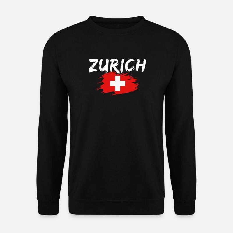Zurich Switzerland - Unisex Pullover - Schwarz
