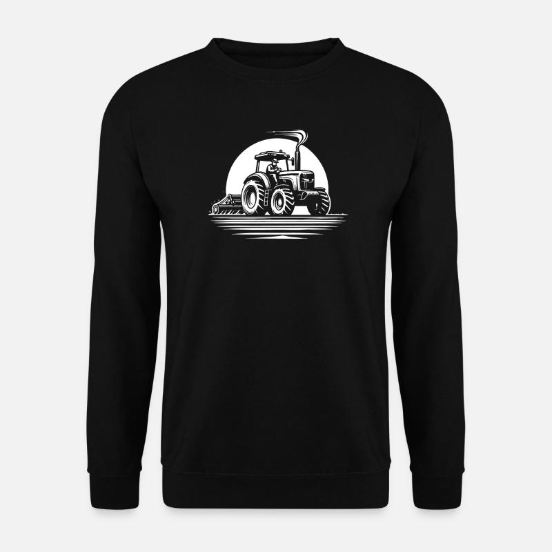 Cooles Traktor Design für echte Landwirte - Unisex Pullover - Schwarz