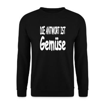 Vegetable - Unisex Sweatshirt - black - Front - Alina (178cm) & Michal (187cm)