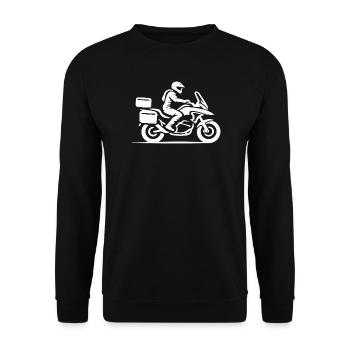 Pure Ride Adventure - Unisex Sweatshirt - black - Front - Alina (178cm) & Michal (187cm)