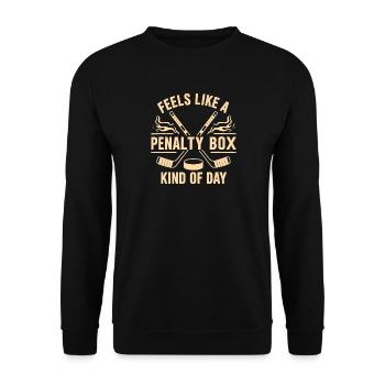 Hockey - Unisex Sweatshirt - black - Front - Alina (178cm) & Michal (187cm)