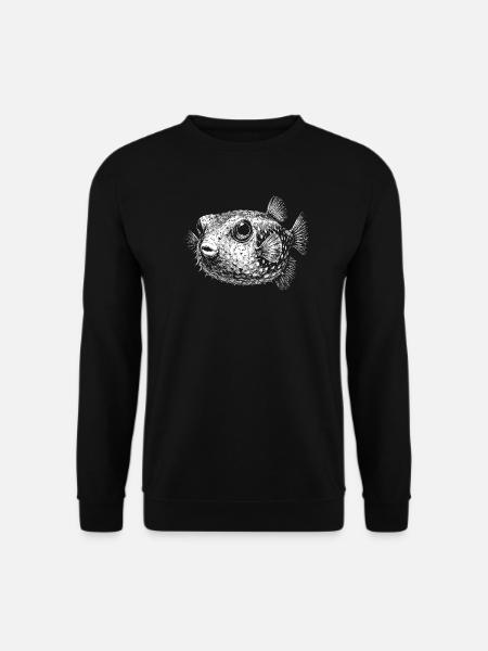 Poisson-globe - Sweat-shirt Unisexe - noir