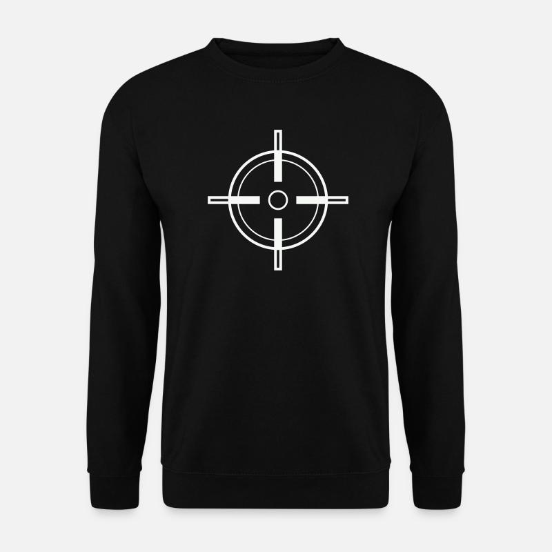 Geometric Target Reticle - Unisex Sweatshirt - black