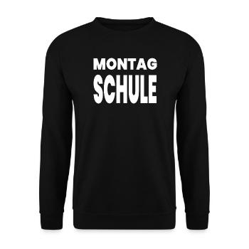 École - Sweat-shirt Unisexe - noir - Devant - Alina (178cm) & Michal (187cm)
