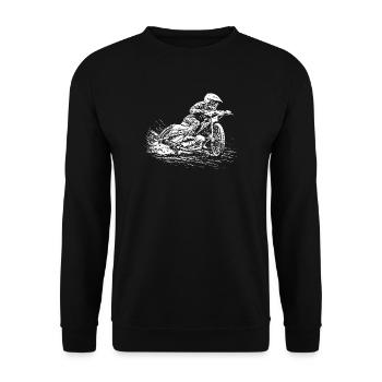 Speedway Speedway – Motorradrennen - Unisex Pullover - Schwarz - Vorne - Alina (178cm) & Michal (187cm)