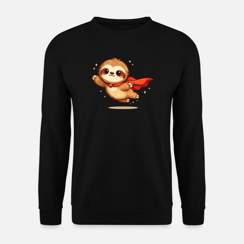 Minihero Sloth – Super Sloth - Unisex Sweatshirt - black