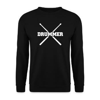 Baguettes de batteur - Batterie - Sweat-shirt Unisexe - noir - Devant - Alina (178cm) & Michal (187cm)