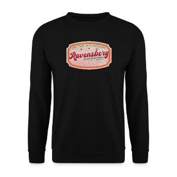 Ravensberg Alpine Ski Vintage Badge - Unisex Sweatshirt - black - Front - Alina (178cm) & Michal (187cm)