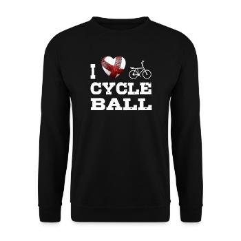 Radball, Cycleball, Hallenradsport - Unisex Pullover - Schwarz - Vorne - Alina (178cm) & Michal (187cm)