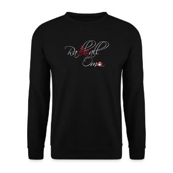 Radball, Cycleball, Hallenradsport, Oma - Unisex Pullover - Schwarz - Vorne - Alina (178cm) & Michal (187cm)