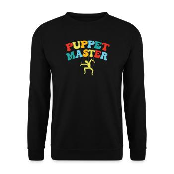 Puppet Master Swing Art - Unisex Sweatshirt - black - Front - Alina (178cm) & Michal (187cm)
