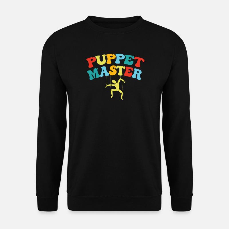 Puppenmeister-Schaukelkunst - Unisex Pullover - Schwarz