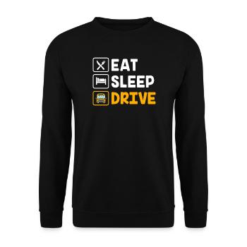 School Bus Driver Bus Driver School Bus - Unisex Sweatshirt - black - Front - Alina (178cm) & Michal (187cm)