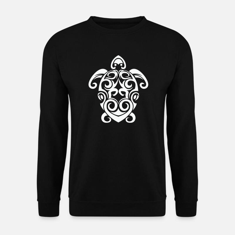 Tribal Schildkröte Spirale - Unisex Pullover - Schwarz