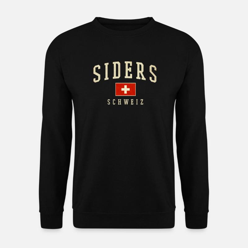 Siders / Sierre | Wallis / Valais - Unisex Pullover - Schwarz