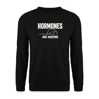 Perimenopause Humor Perimenopause - Unisex Sweatshirt - black - Front - Alina (178cm) & Michal (187cm)