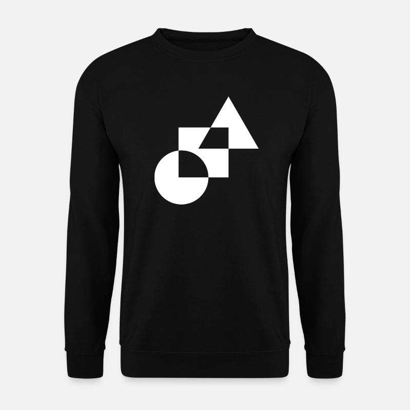 Monochrome Geometric Mosaic - Unisex Sweatshirt - black