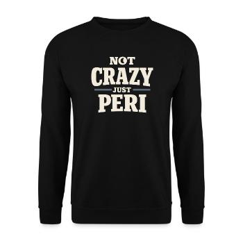Perimenopause Humor Perimenopause - Unisex Sweatshirt - black - Front - Alina (178cm) & Michal (187cm)
